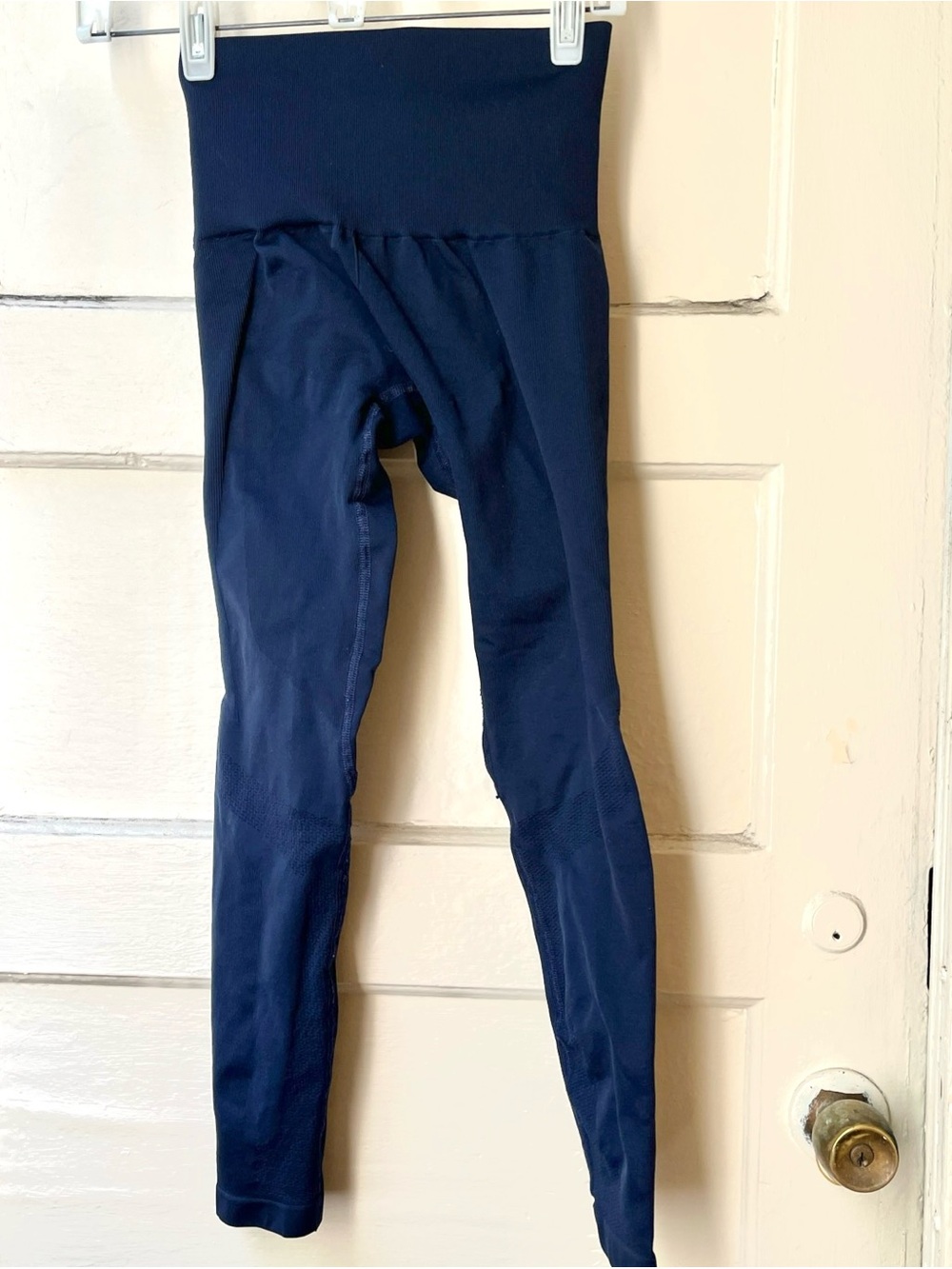 LNDR Chisel Leggings XS Navy 8/8 Compression High Waisted Stretch Fitness HIIT - Picture 2 of 10